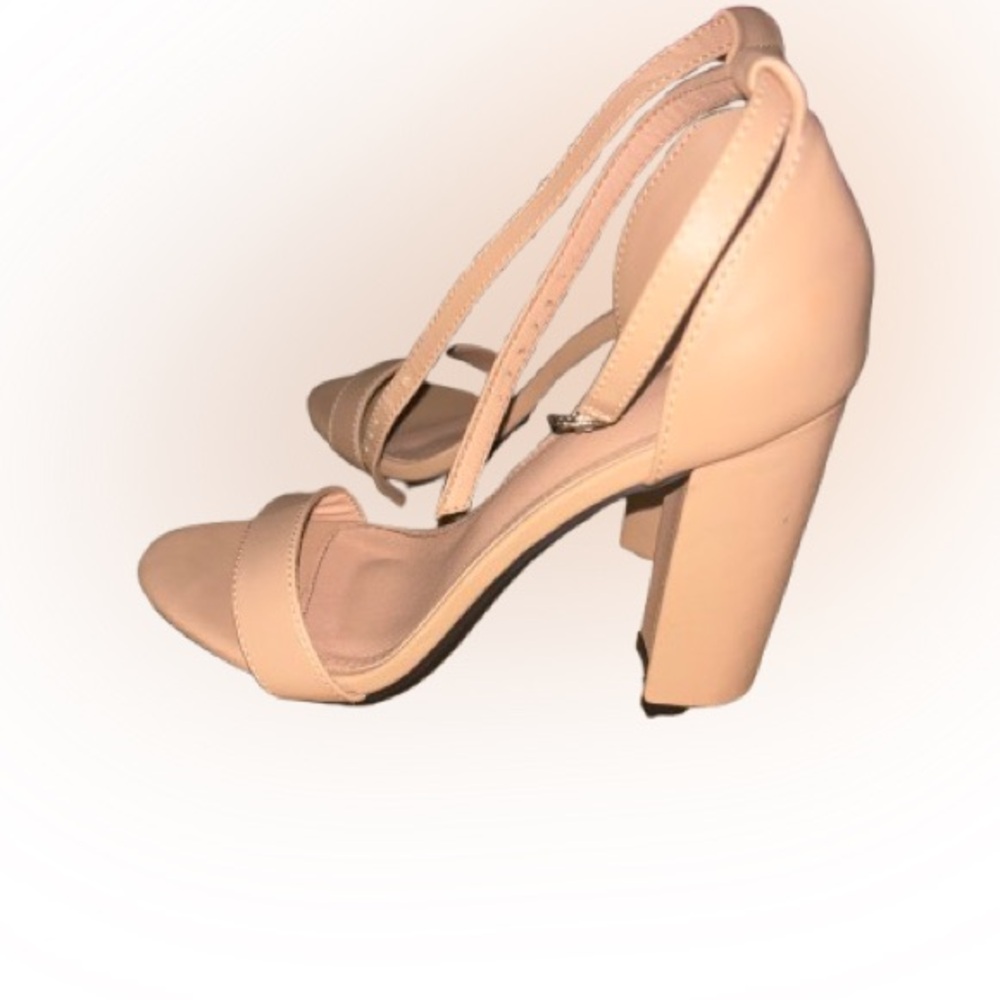Nude Chunky Heel Sandals – Size 35